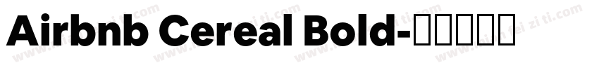 Airbnb Cereal Bold字体转换